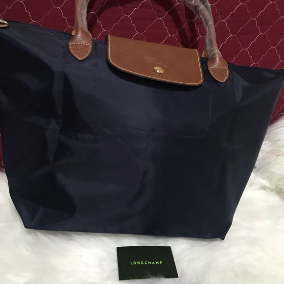 longchamp le pliage large navy blue